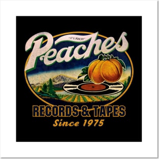 Peaches Records and Tapes 1975 Worn Posters and Art